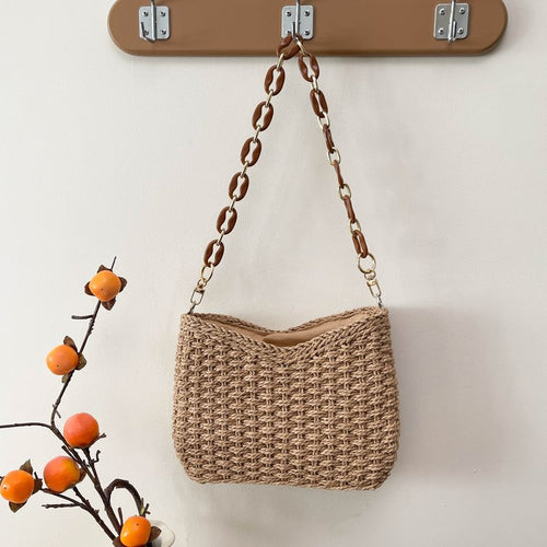 Fashionable Shoulder Bag Made of Braided Material Bowlift