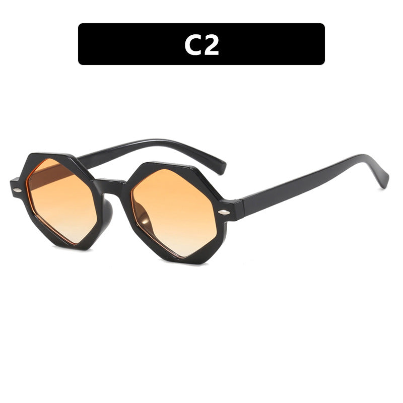 Ladies trendy sunglasses in modern octagonal design Bowlift