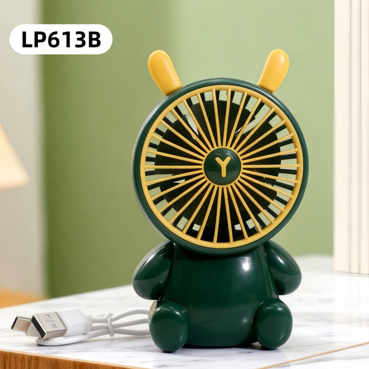 Women Portable Table Fan with Animal Design Bowlift