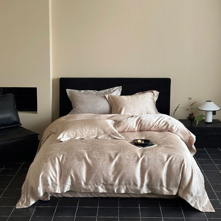 luxurious Jacquard satin bedding set Bowlift