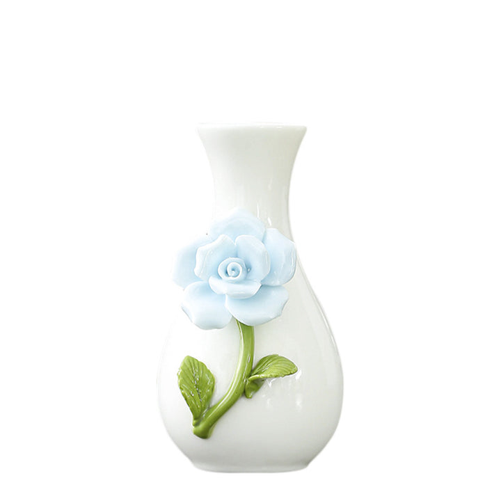 Floral Art Ceramic Vase Bowlift