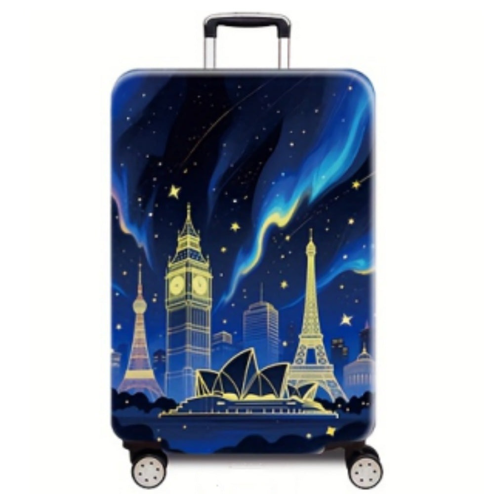 Women’s hard-shell suitcase with stunning world city motif Bowlift