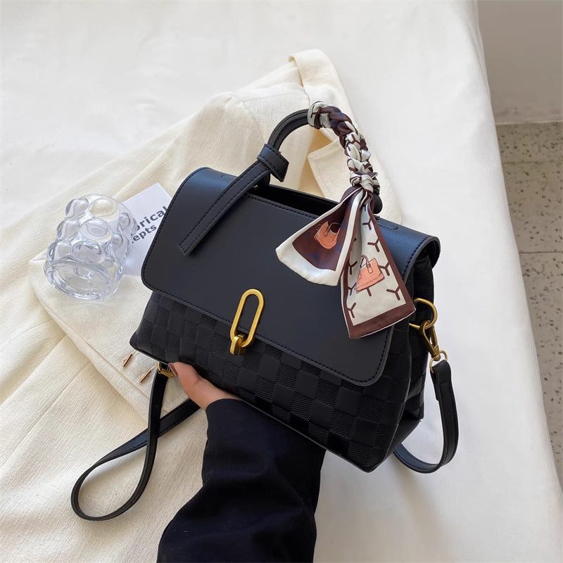 Chic Structured Handheld Satchel Bowlift