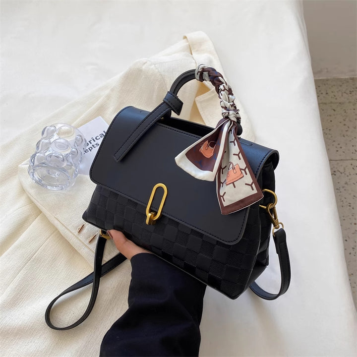 Chic Structured Handheld Satchel Bowlift