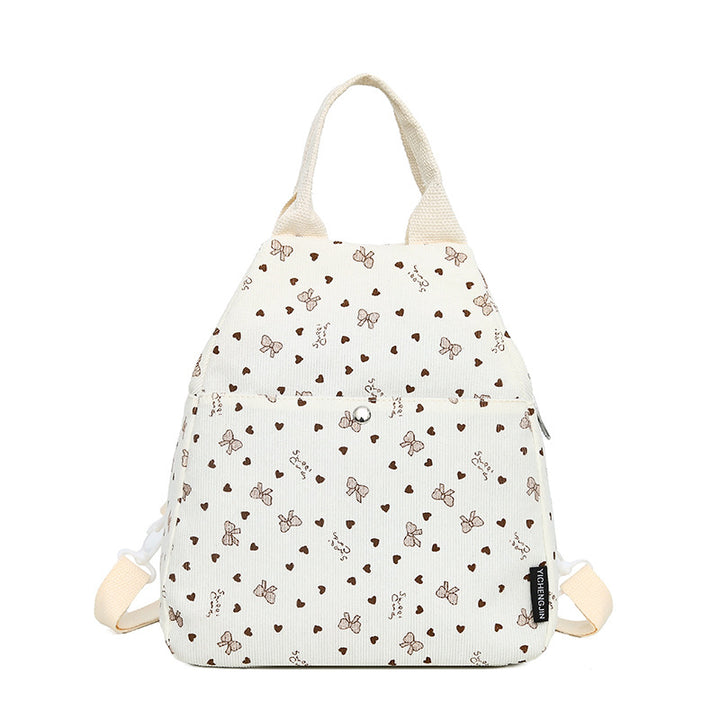 Cord Backpack with Playful Designs Bowlift