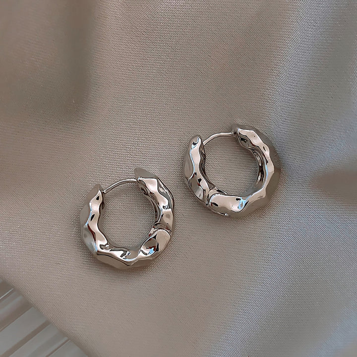 Structured Earrings Made of High-Quality Stainless Steel Bowlift