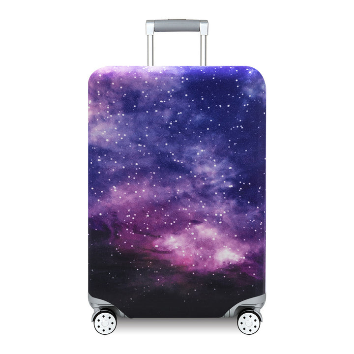 Unisex hard-shell suitcase with modern wave pattern Bowlift