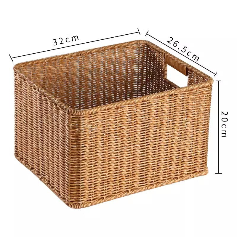 Rectangular Woven Storage Basket Bowlift