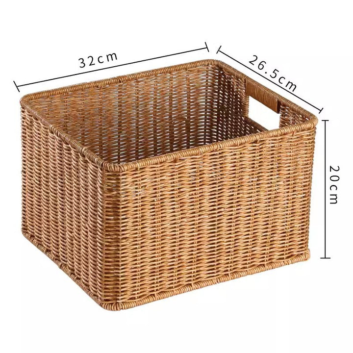 Rectangular Woven Storage Basket Bowlift