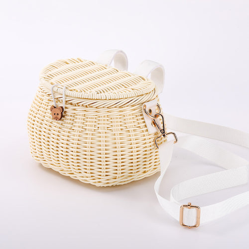 Cute Animal-Themed Woven Storage Basket Bowlift