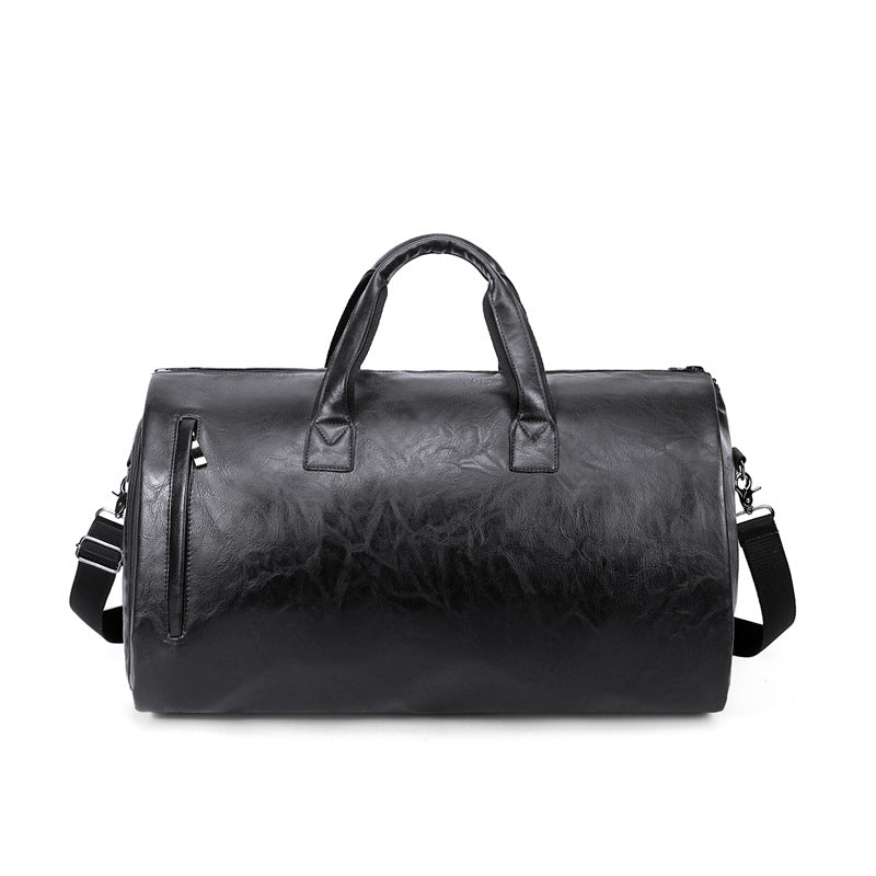Premium Leather Weekender Bag Bowlift