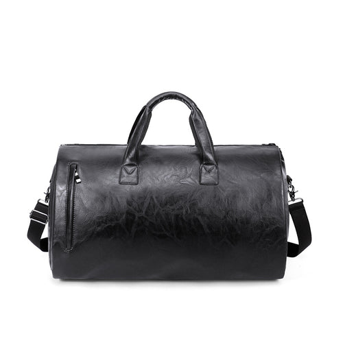Premium Leather Weekender Bag Bowlift