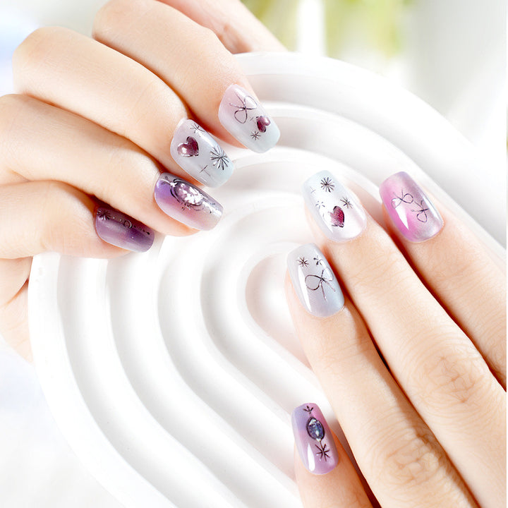 Premium Artistic Press-On Nail Set Bowlift