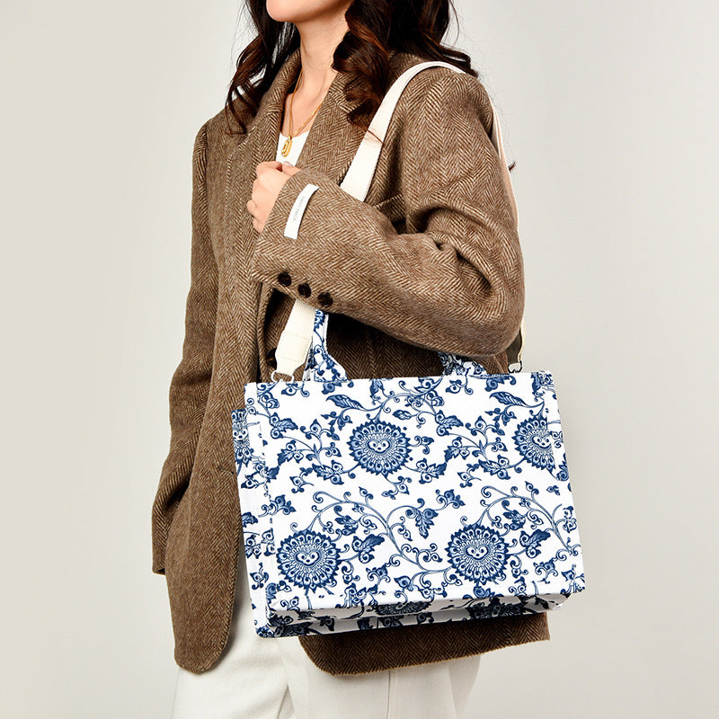 Floral Patterned Shoulder Bag Bowlift