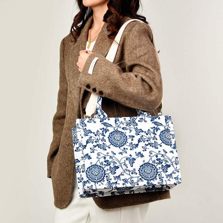 Floral Patterned Shoulder Bag Bowlift