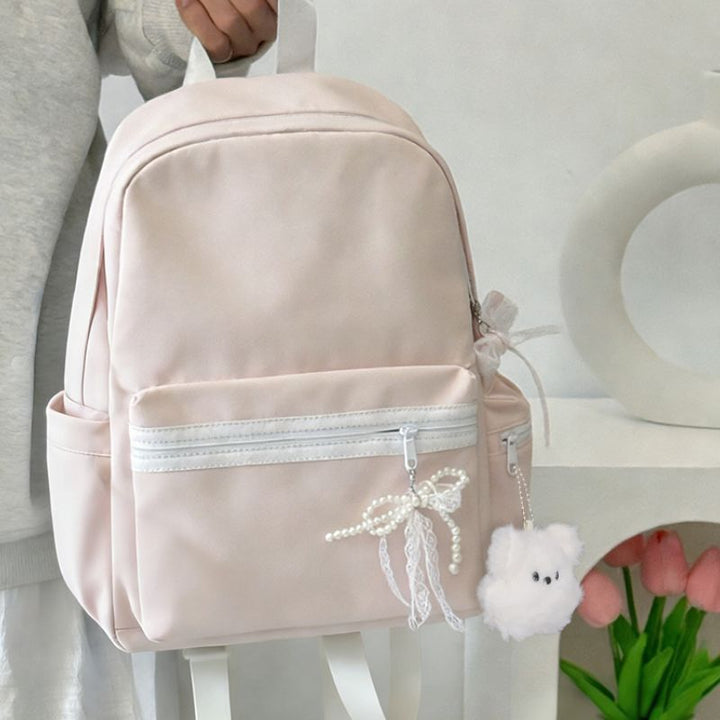 Decorative Bow-Detail Backpack Bowlift