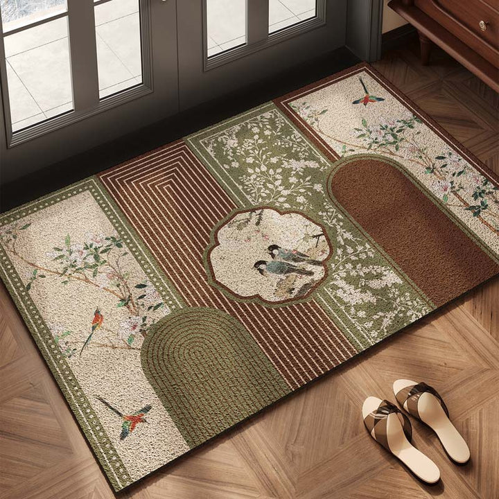 Checkerboard Pattern Welcome Mat Bowlift