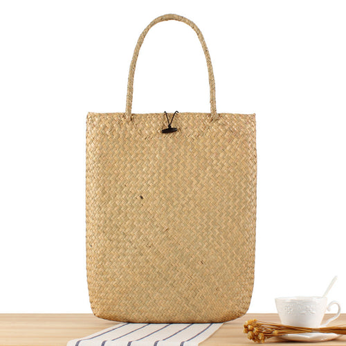Shopping bag made of woven natural material Bowlift