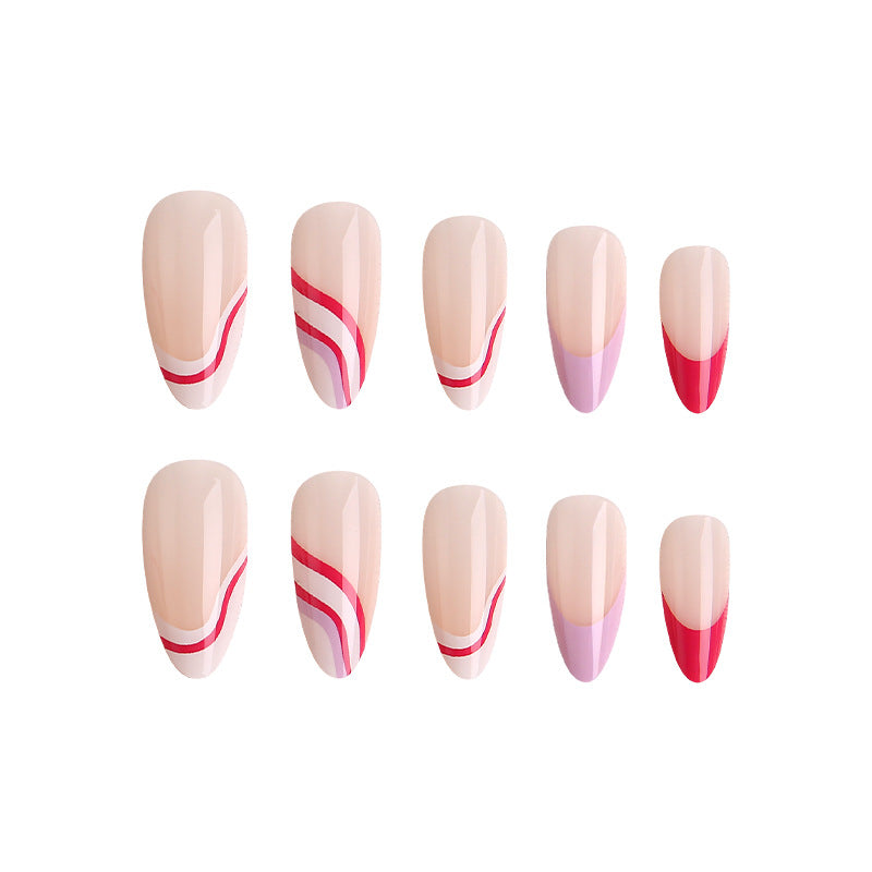 Creative Nail Tips with Gradient Bowlift