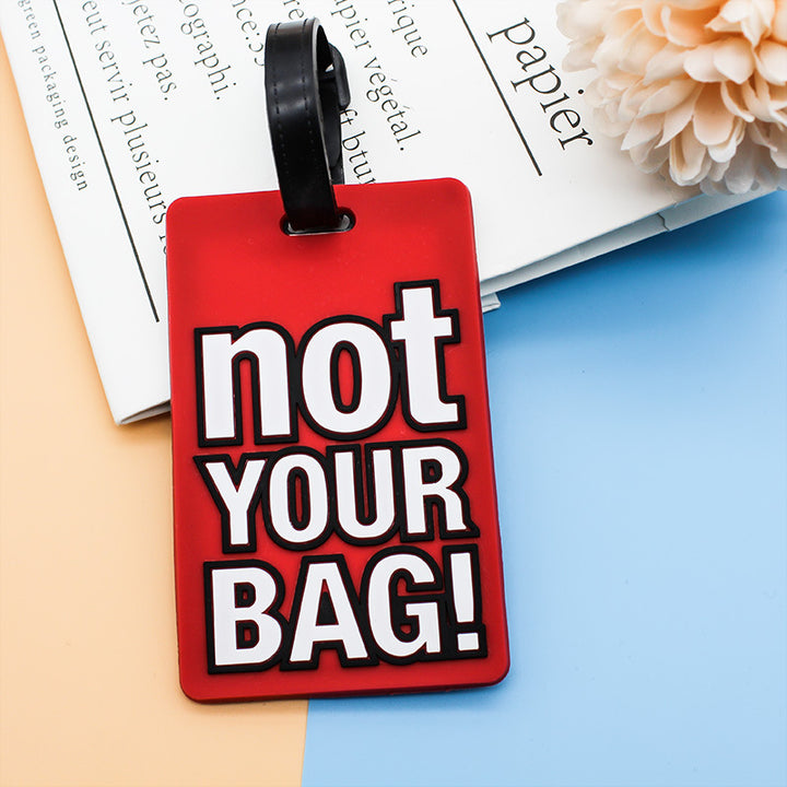 Unisex Luggage Tag with Humorous Saying Bowlift