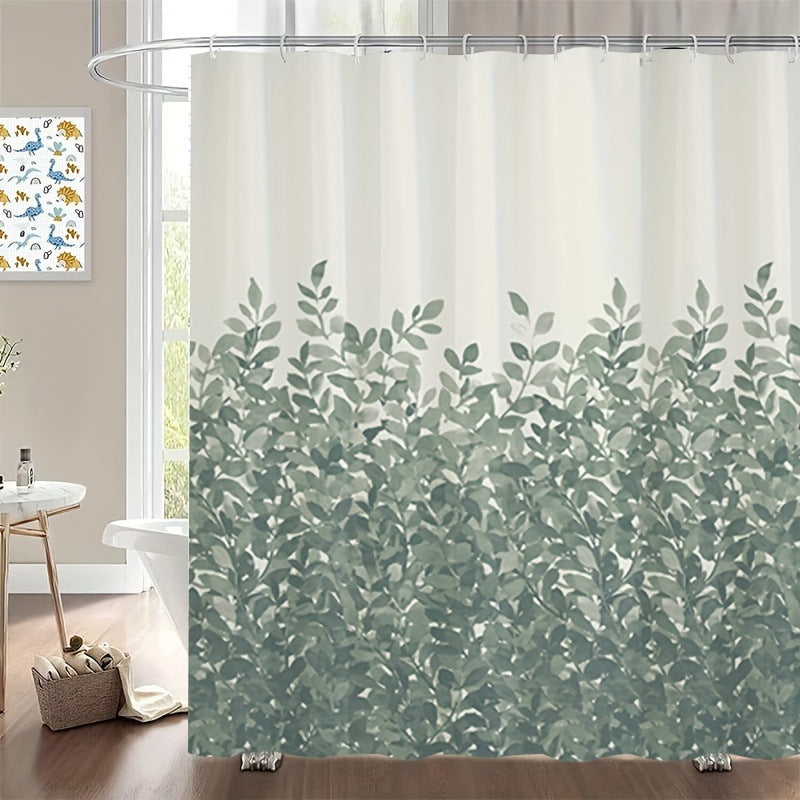 Artistic Floral Shower Curtain Bowlift