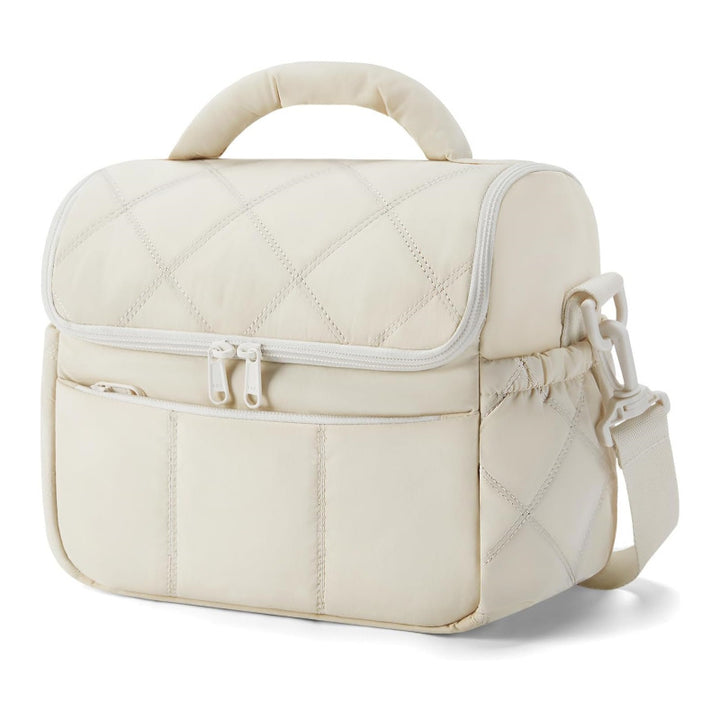 Insulated cosmetic bag with multiple compartments Bowlift