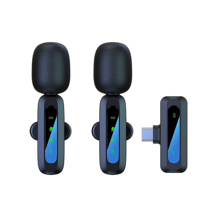 Wireless Lavalier Microphone with High-Sensitivity Audio Recording Bowlift