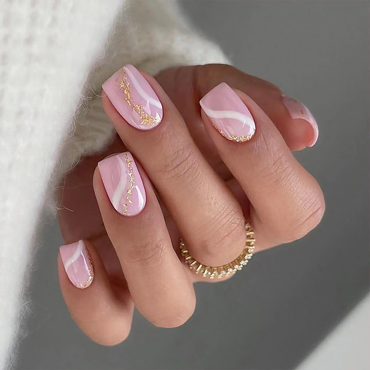 Artificial nail set with unique patterns Bowlift