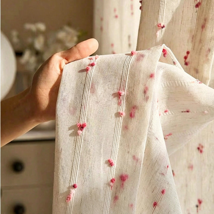 Decorative Sheer Curtain Panel Bowlift