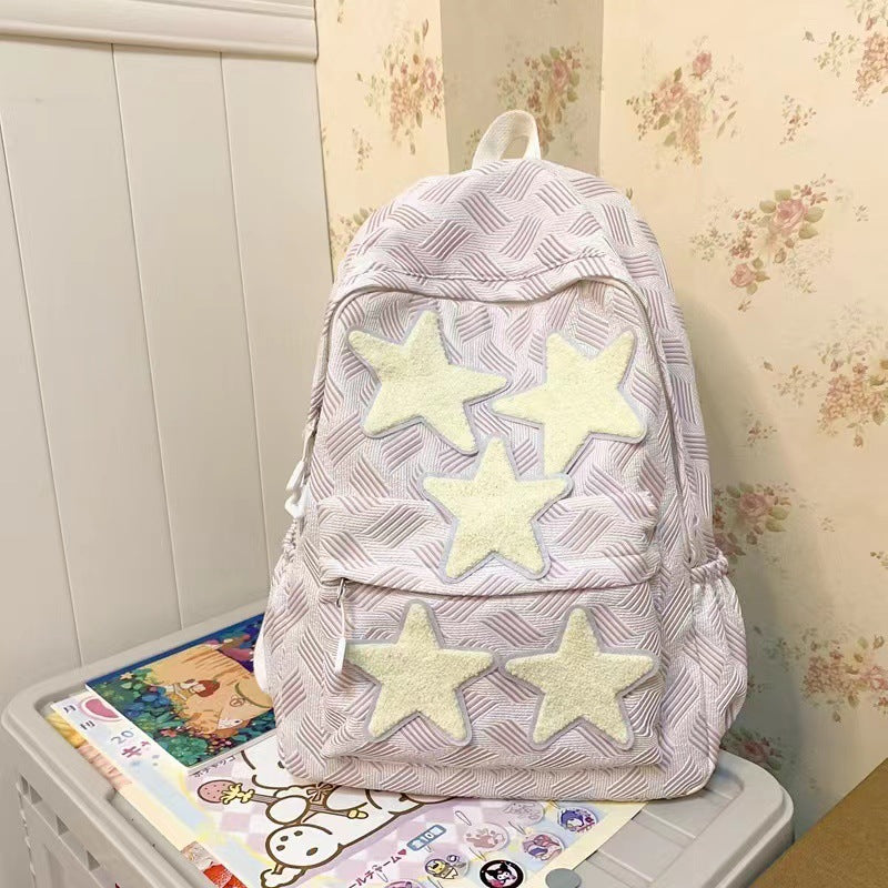 Backpack with Stylish Star Design and Comfortable Carrying System Bowlift