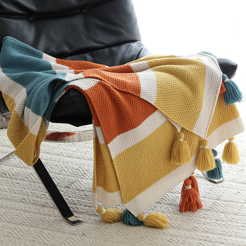 Decorative Tassel Throw Blanket