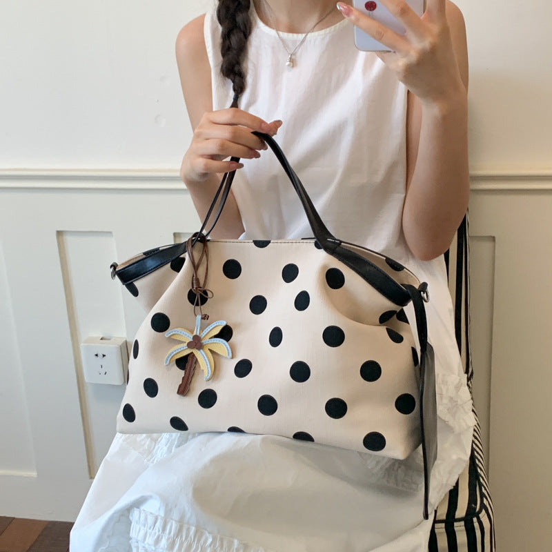 Polka Dot Multifunctional Tote Bag Bowlift
