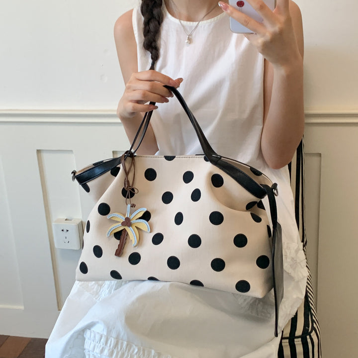 Polka Dot Multifunctional Tote Bag Bowlift