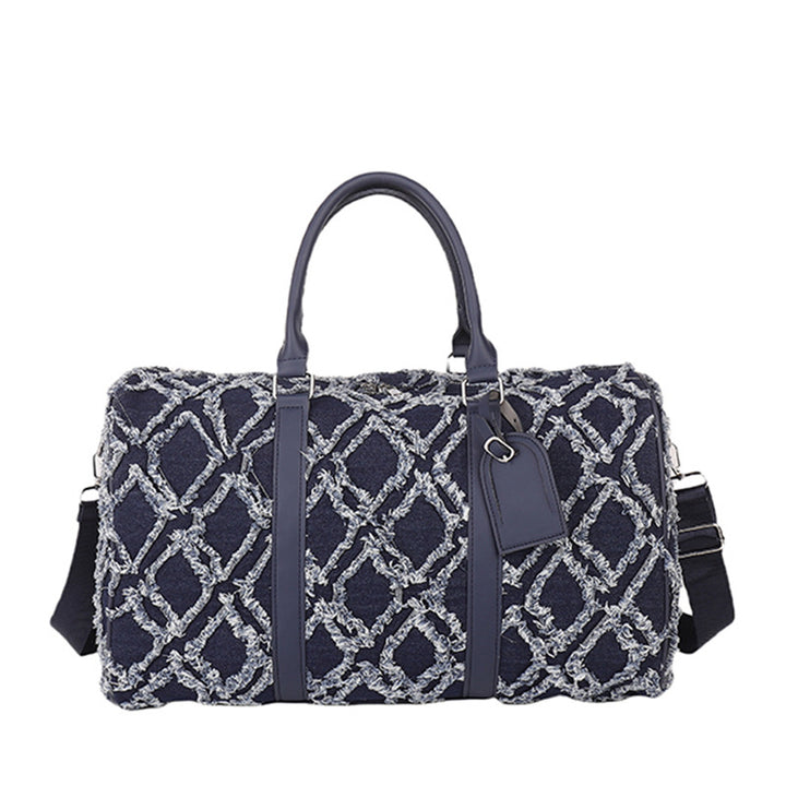 Textured Pattern Travel Duffle Bag Bowlift