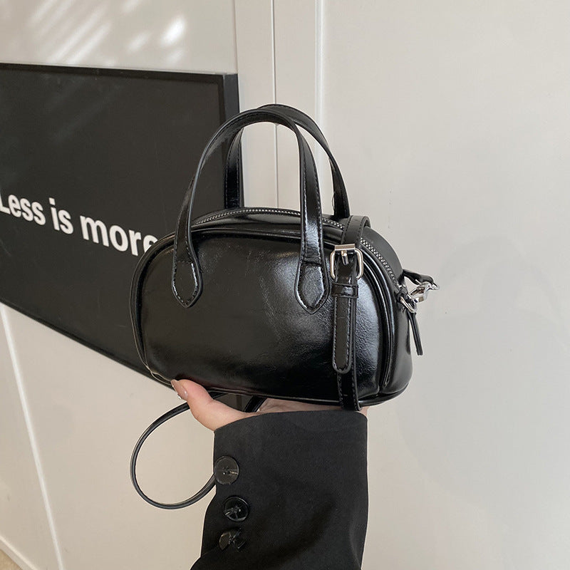 Premium Mini Leather Handbag Bowlift
