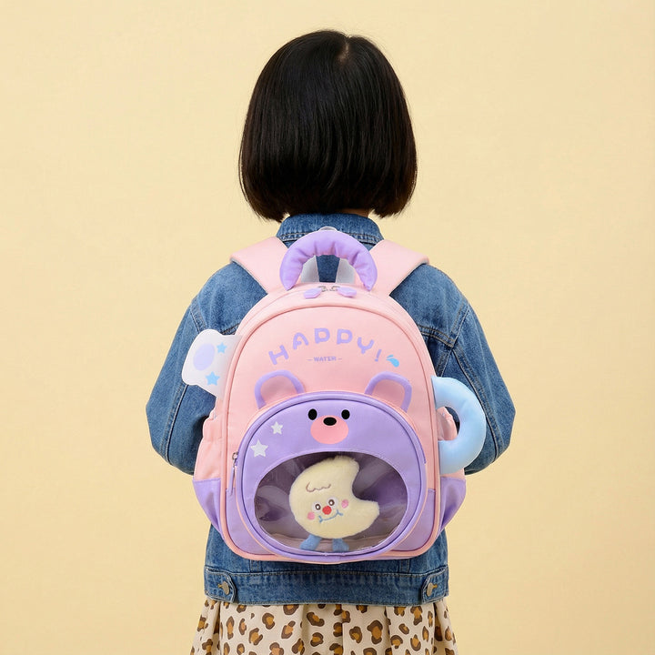 Cute Bear-Themed Backpack Bowlift