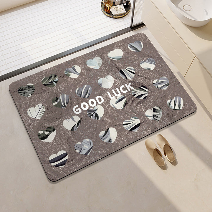 Decorative Motivational Bath Mat Bowlift