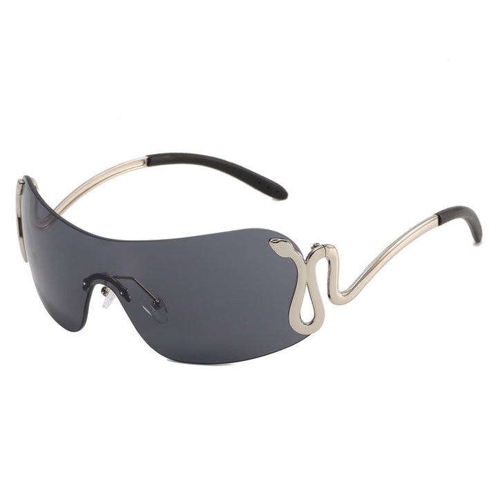 Ladies futuristic sports sunglasses with playful design Bowlift