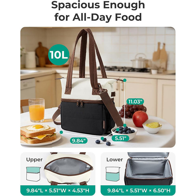 Insulated everyday bag with practical inner compartments Bowlift