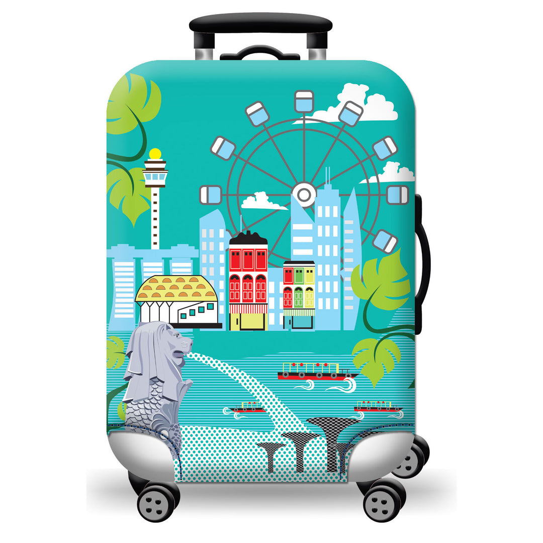 Geometric Travel Hard Shell Suitcase Bowlift