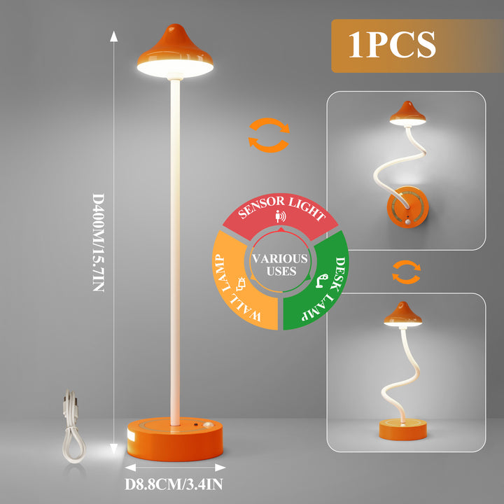 Multifunctional Sensor-Activated Desk and Wall Lamp