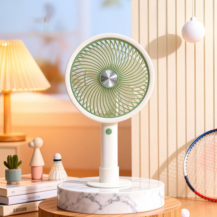 Ladies portable table fan with flexible tilt mechanism Bowlift