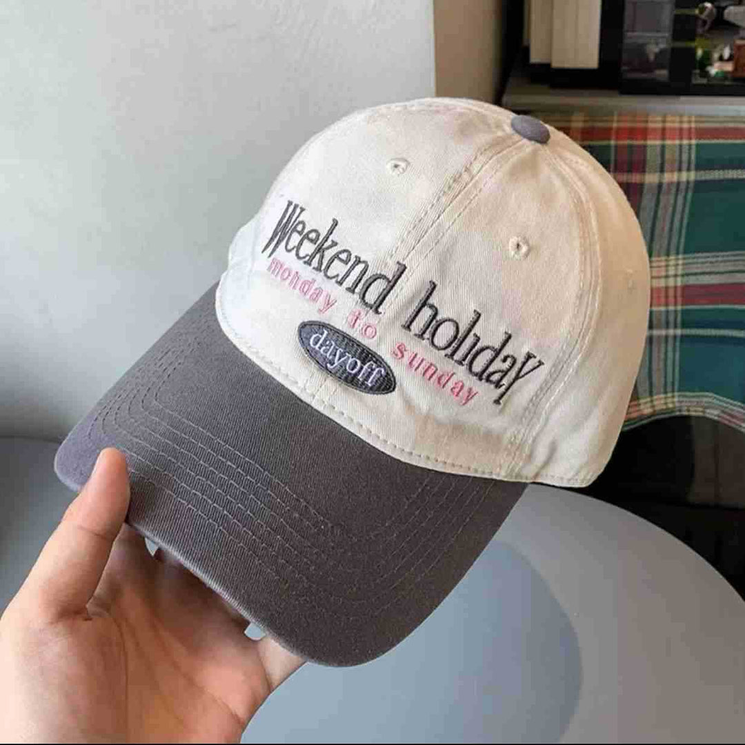 Women's Casual Embroidered Adjustable Cap Bowlift