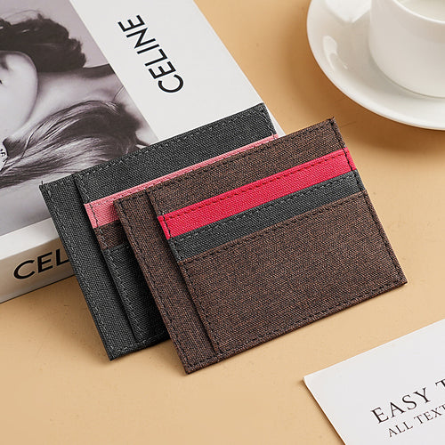 Slim Fabric Cardholder