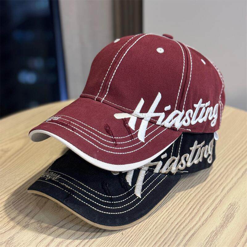 Men's Distressed Cotton Baseball Cap Bowlift 1784270668
