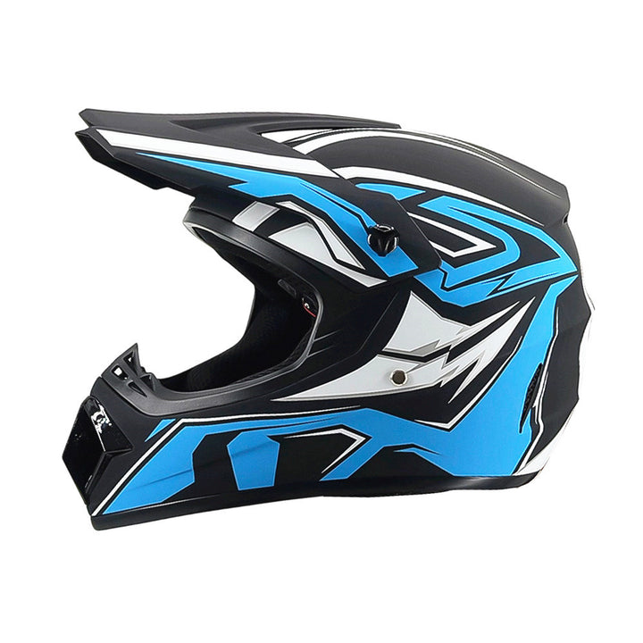 full-face motocross helmet with extended visor and reinforced chin guard Bowlift