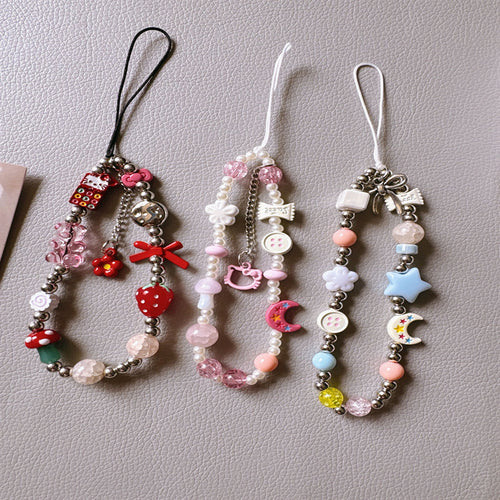Creative Beaded Phone Charm Strap Bowlift