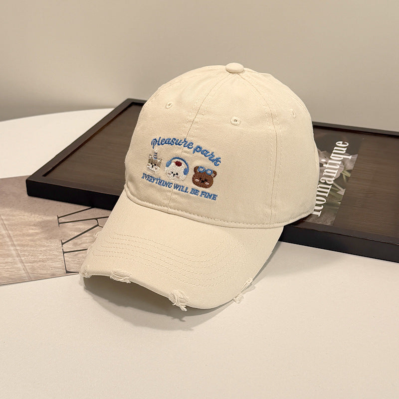 Unisex Embroidered Casual Cap Bowlift