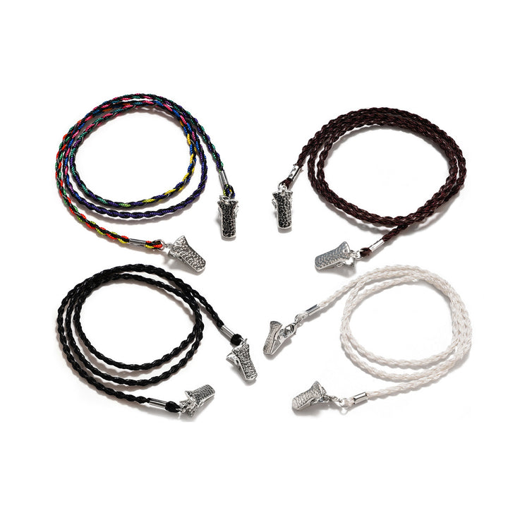 Braided Leather Eyewear Strap Bowlift