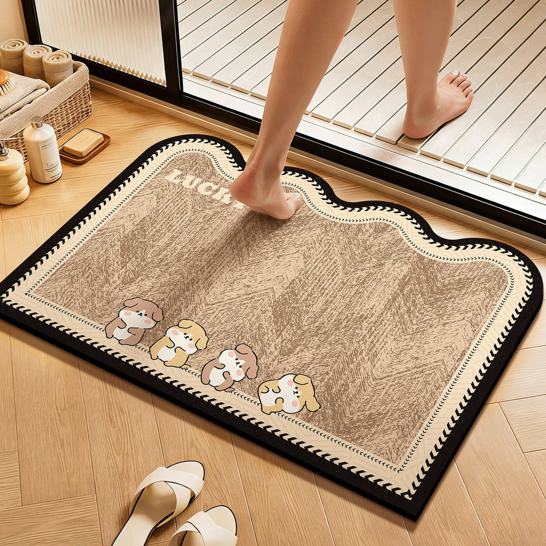WoCute Cartoon Bath Mat Bowlift